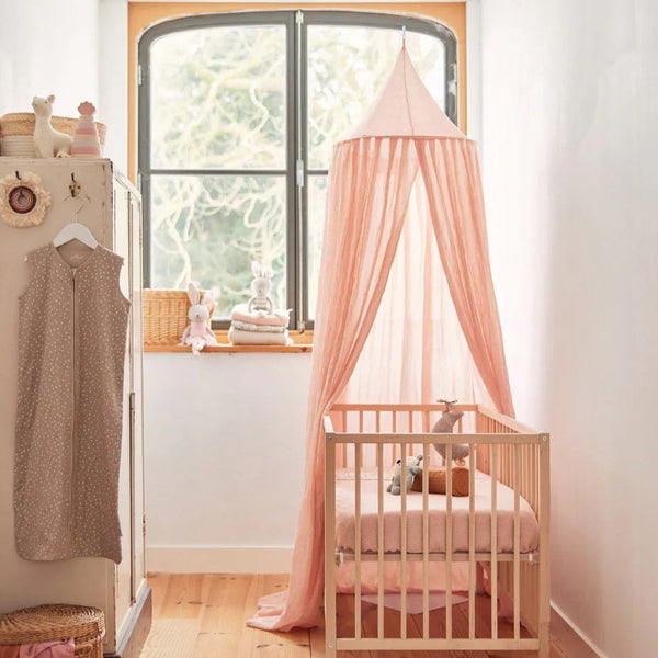 JOLLEIN Baldahin za posteljico 155 cm, komarnik, blush pink