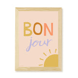 Bonjour Kids Art Print by Hibou Home
