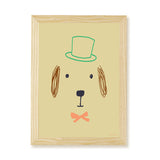 Bruno Dog Kids Art Print by Hibou Home