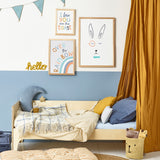 Hector Hare Kids Art Print by Hibou Home