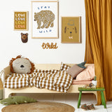 Stay Wild Kids Art Print by Hibou Home