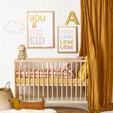 You & Me Kid Art Print by Hibou Home