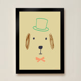 Bruno Dog Kids Art Print by Hibou Home