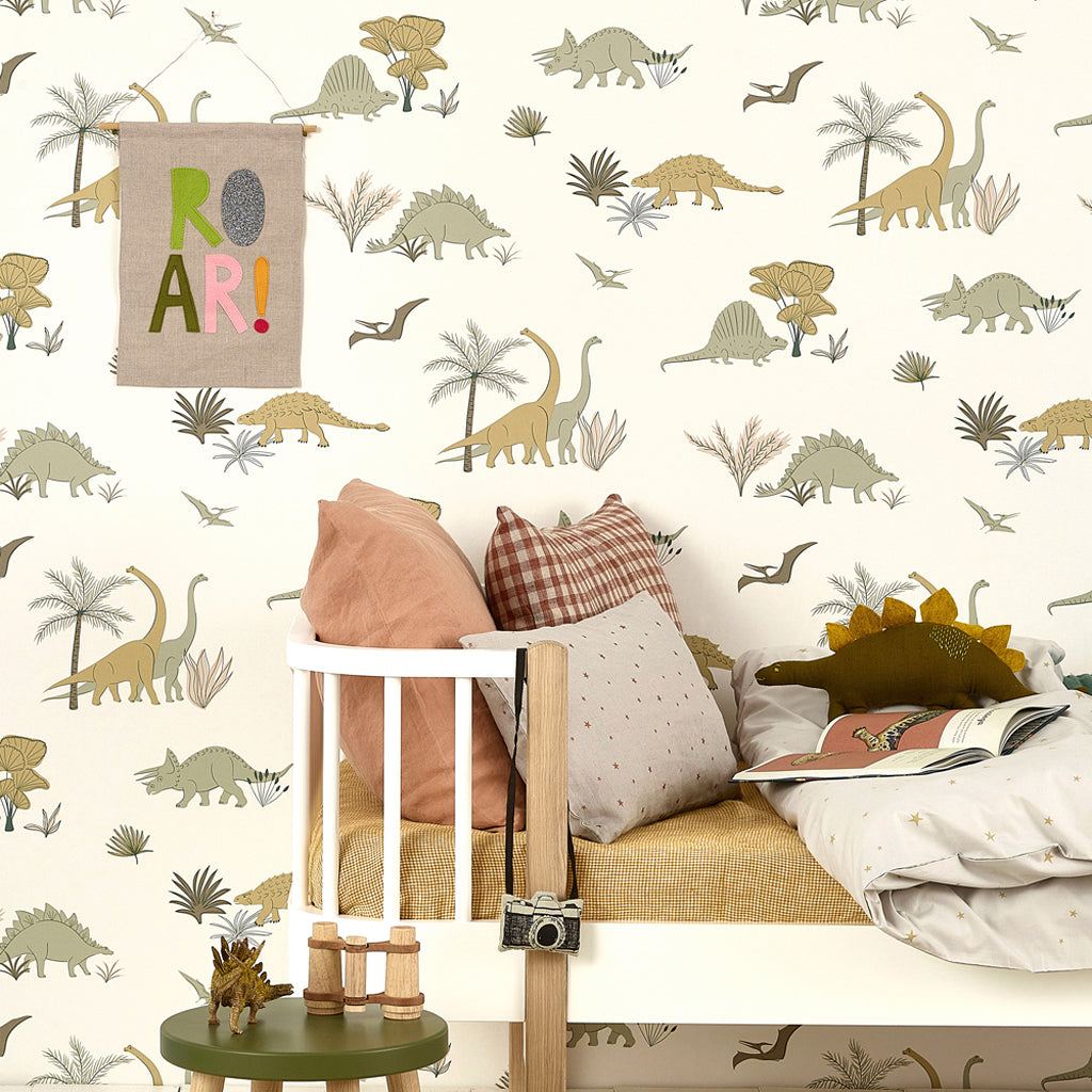 Dinosaurs wallpaper by Hibou Home
