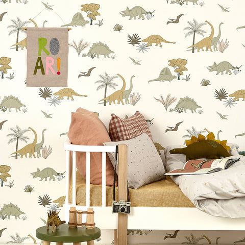 Dinosaurs wallpaper by Hibou Home