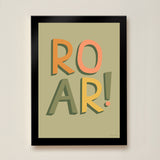 ROAR! Kids Art Print by Hibou Home