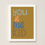 You & Me Kid Art Print by Hibou Home