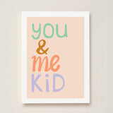 You & Me Kid Art Print by Hibou Home