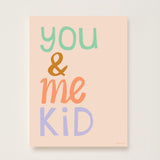 You & Me Kid Art Print by Hibou Home