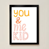 You & Me Kid Art Print by Hibou Home