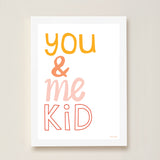 You & Me Kid Art Print by Hibou Home