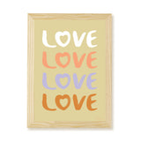 LOVE Kids Art Print by Hibou Home
