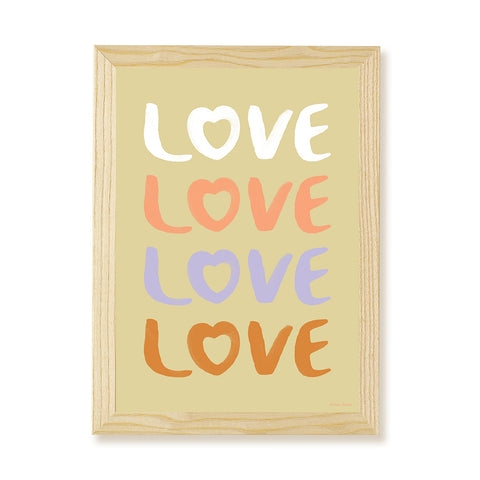 LOVE Kids Art Print by Hibou Home