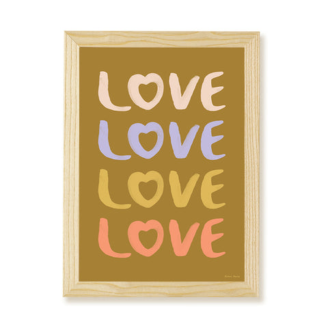 LOVE Kids Art Print by Hibou Home