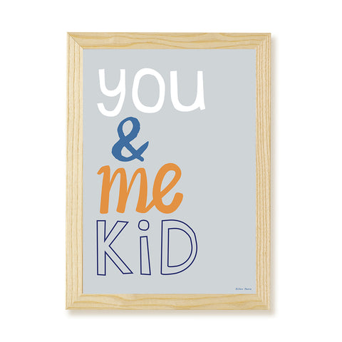 You & Me Kid Art Print by Hibou Home