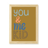 You & Me Kid Art Print by Hibou Home
