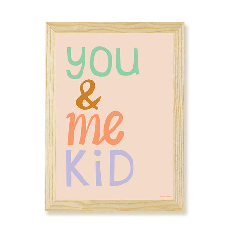 You & Me Kid Art Print by Hibou Home