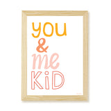 You & Me Kid Art Print by Hibou Home